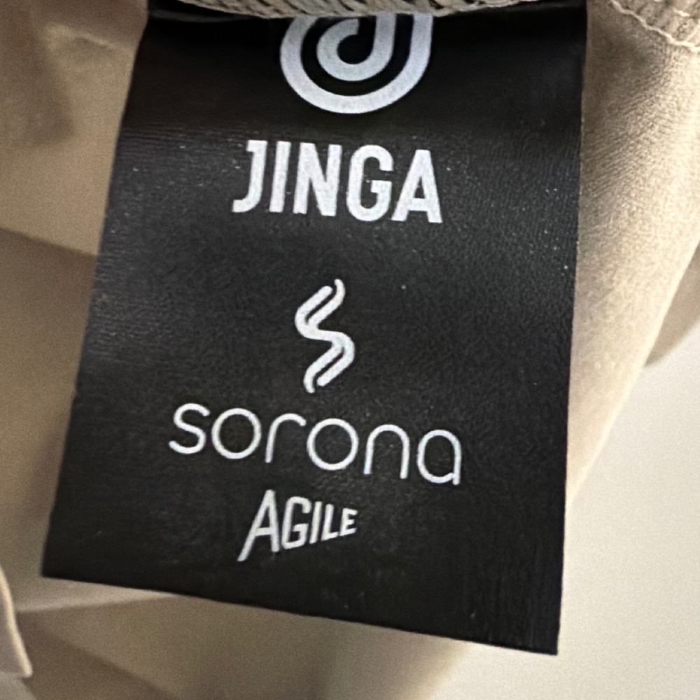 Jinga Sorona Agile Mens Tan Khaki Activewear‎ T-Shirt Short Sleeve Large NWT - Picture 7 of 10